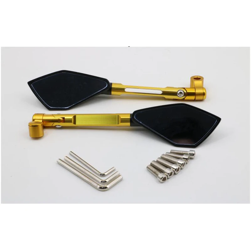 

Motorcycle Rearview Mirror Moto Scooter CNC Rear View Mirror Offroad Motorbike Aluminum Alloy For YAMAHA RIZOMA Backward Mirror