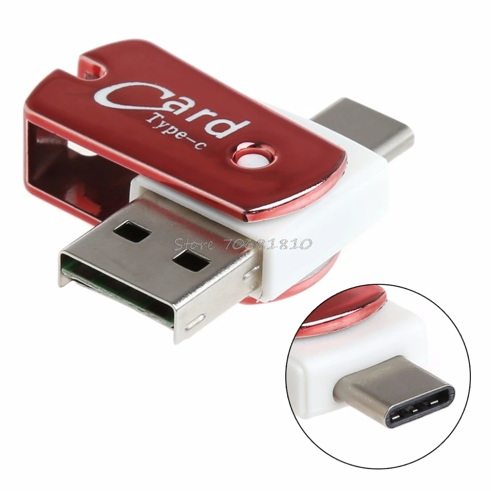 USB 3,1 type C USBC к Micro SD TF кард-ридер адаптер для PC Cellphon Прямая поставка