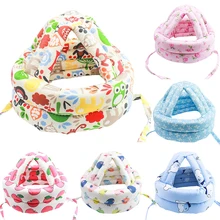 Брендовый защитный шлем безопасности для малышей Маленькие девочки и мальчики, прогулочная тиара, защита головы, мягкий детский головной убор для маленьких мальчиков и девочек