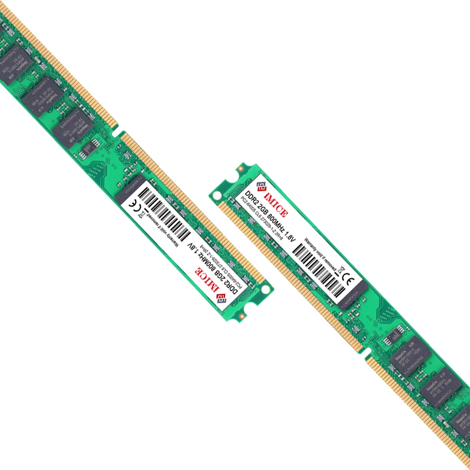 SNOAMOO Настольный ПК DDR2 2X2 Гб ОЗУ 800 МГц 667 МГц PC2-5300U CL6 240Pin 1,8 в память для AMD и Intel совместимая Компьютерная память