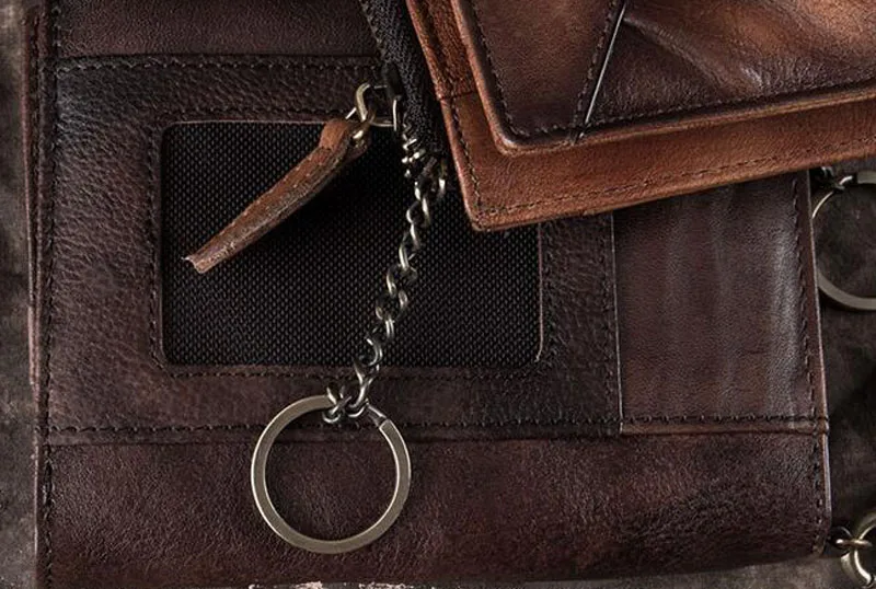 New Women Cowhide Short Wallets Genuine Leather Wallet Coin Purse Vintage Mini Card Holder Hasp Clutch Wrist Bags