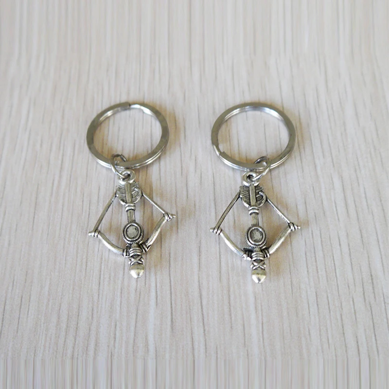 2pcs Crossbow Keychain, Crossbow Key Ring, Bow and Arrow,Personalized Keychain, Custom Keychain