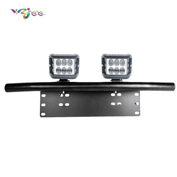 

WZJOO Universal Front License Plate Mounting Braket with Pair 3" Led Cubes Led Pods Work Light bar for Jeep Truck SUV and More