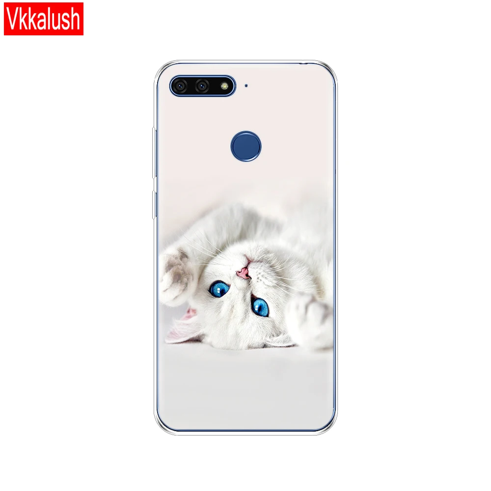 80019 Силиконовый чехол для huawei AUM-L29 Honor 7a Pro, 5,7 дюймов, чехол из мягкого ТПУ для телефона, задняя крышка для huawei Honor 7a Pro 7aPRO - Цвет: 80019