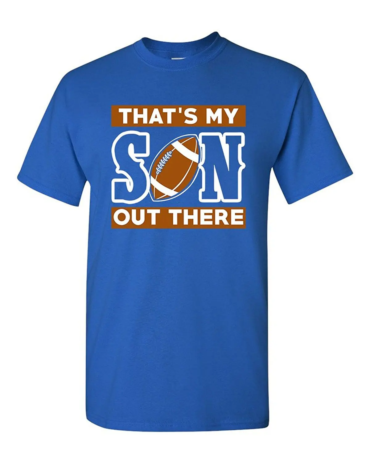 Summer Print T Shirt Men's Crew Neck That'S My Son Out There Footballer Sportser Proud Parents 