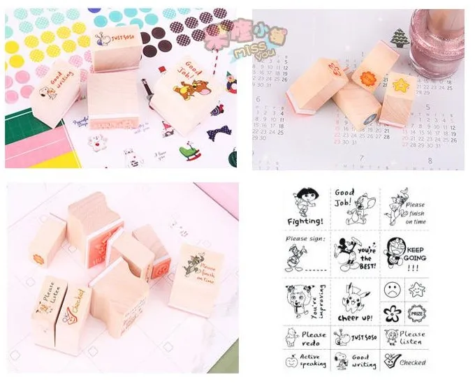 Мультфильм Олово diy Скрапбукинг печать учителя|teacher stamps|stamp stampdiy scrapbook stamps |