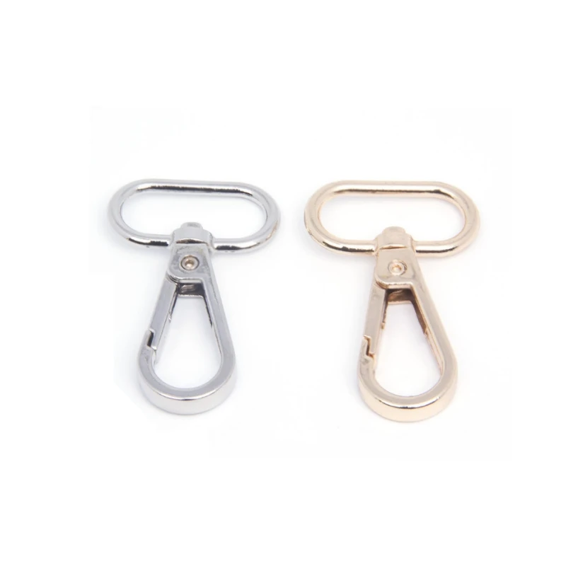 

100pcs Gold Sliver Plating Metal Swivel Snap Hook Bag Hardware Buckle Hook for Bag