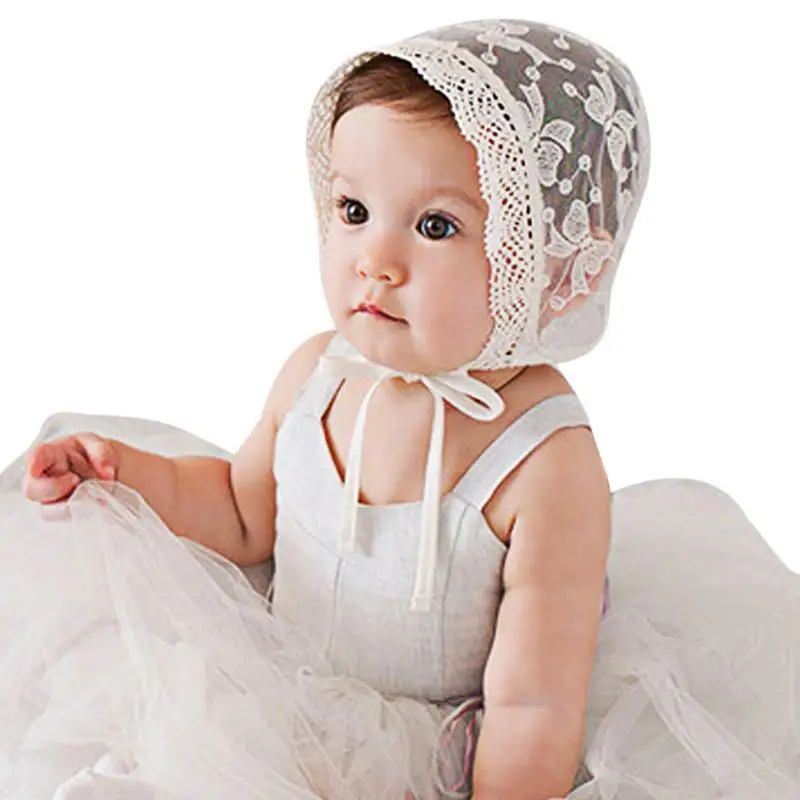1Pc Baby Girls Princess Lace Floral Caps Hats Newborn Baby Photography