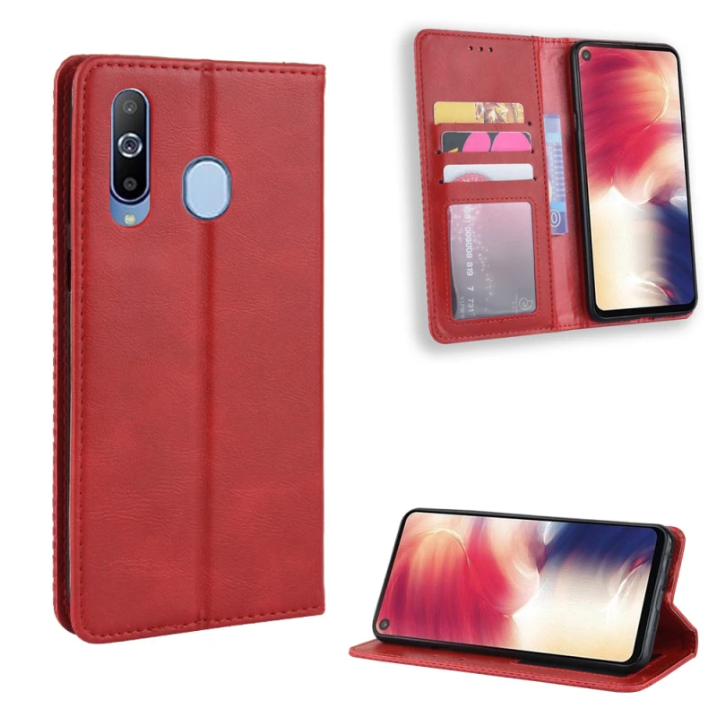 Samsung Galaxy A8S Retro leather flip case_93