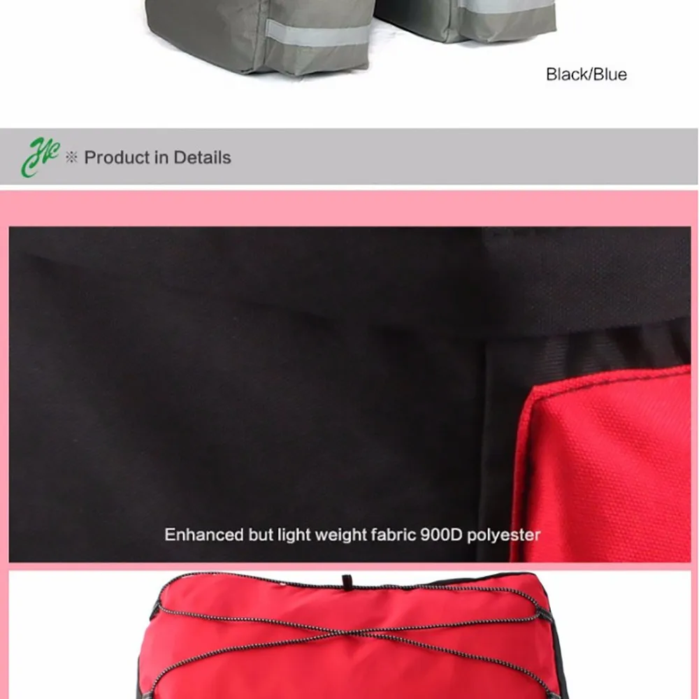 Best ROSWHEEL 60L Waterproof Mountain Road Bicycle Bike Bag Cycling Luggage Rear Rack Tail Seat Trunk Container Pannier Rain Cover 4