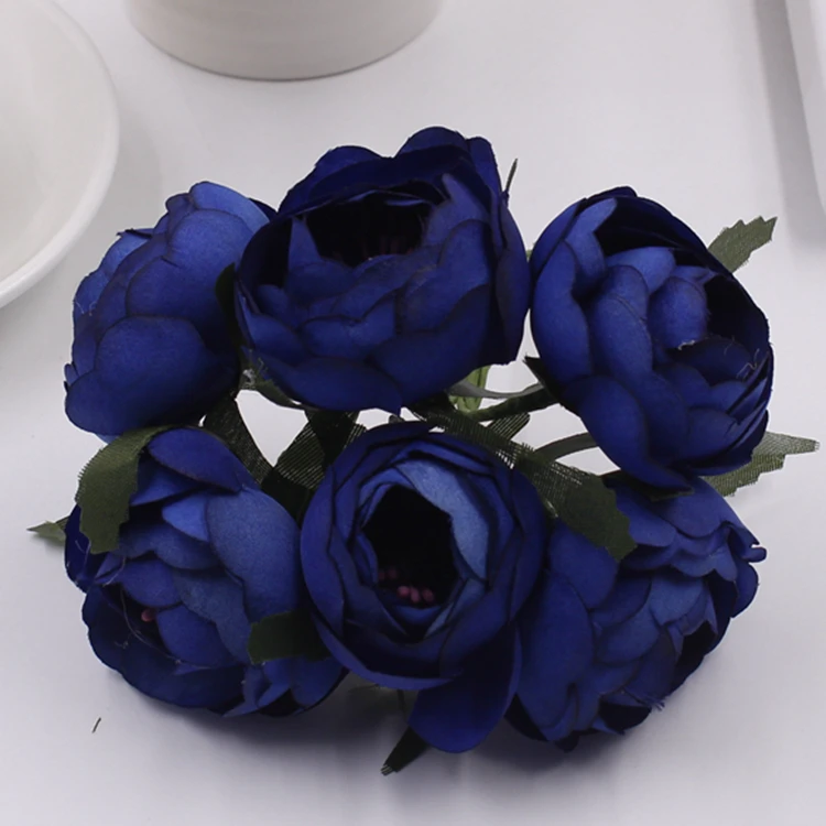 6 шт. 4,5 см большая шелковая искусственная Роза Цветы свадебное оформление букета Сделай Сам ручной работы Скрапбукинг праздничные вечерние цветы