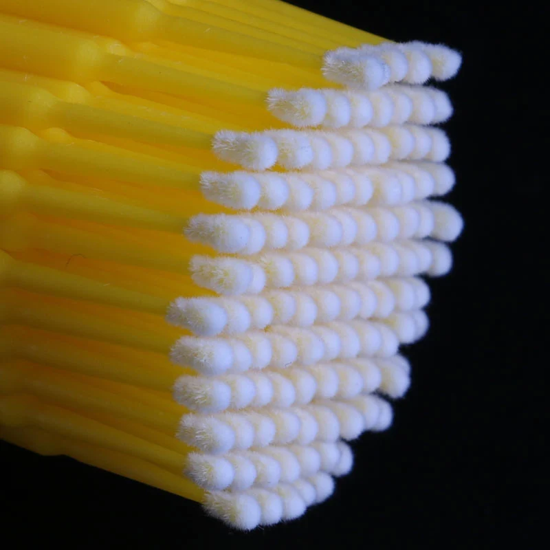 Aplicador de Extensão dos Cílios Semi Permanente Bordado Algodão Cotonetes Micro Escova Swab Lint Tatuagem Descartável Individuais 10*100 Pcs 4 Beleza e saúde