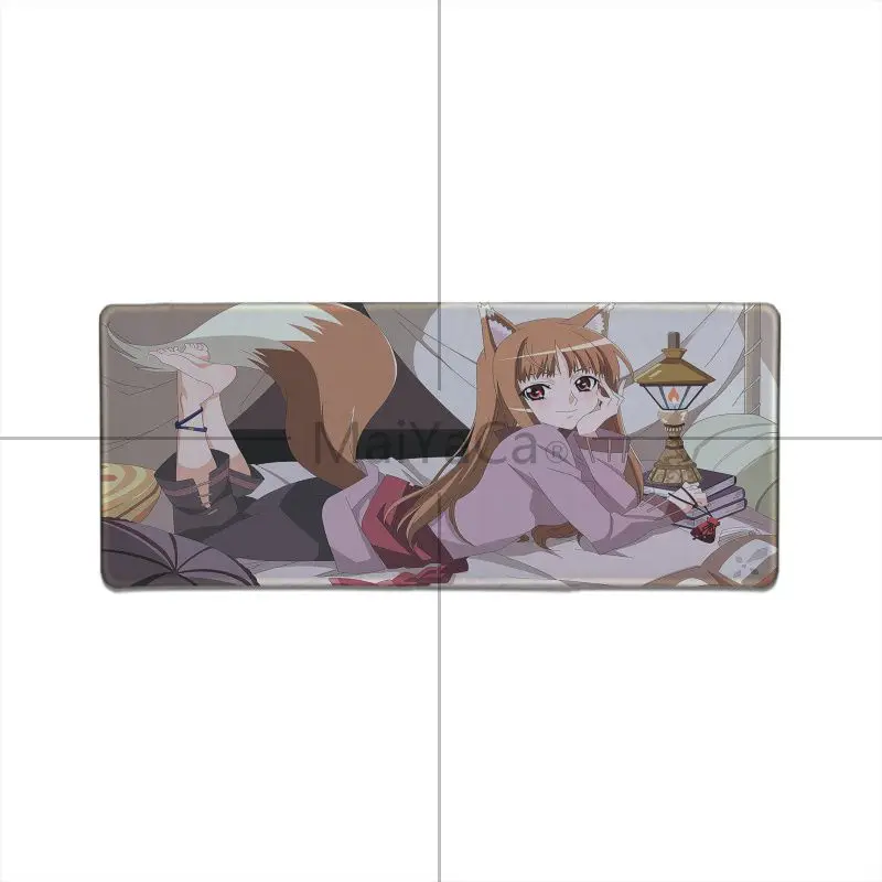 MaiYaCa Spice and Wolf Holo beauty Аниме Девушки ноутбук компьютер коврик для мыши геймер игровая клавиатура Коврик компьютер планшет коврик для мыши - Цвет: LockEdge 30x80cm