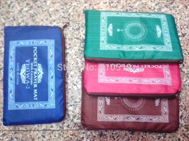24pcs/lot Travel muslim silk pocket size protable prayer matin Islamic Clothing from Novelty