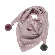 New Spring Autumn Girls Triangle Scarves Cotton and Linen Bibs Boys Girls Scarf Bibs Toddler Children Neck Wear Baby Scarf