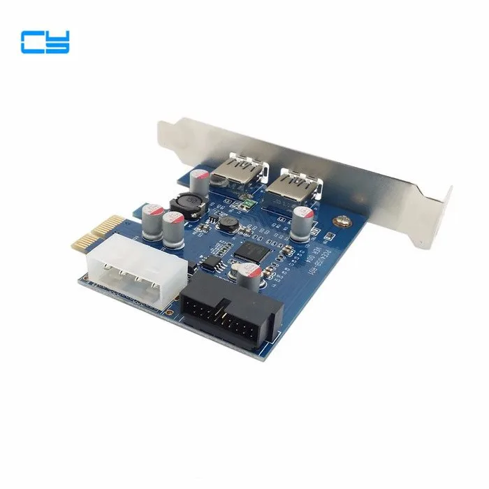 USB3.0 USB 3.0 PCI-E pcie card & 2 PORT and 20pin Female & Low Profile Half height bracket                                      