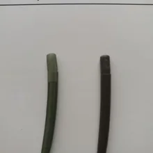 20 шт Wise снасти анти клубок Rig рукава(мягкие) зеленый/коричневый в 40 мм для снасти для рыбалки на карпа