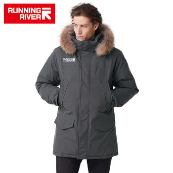 

RUNNING RIVER Brand Men Winter Hooded Hiking & Camping Down High Quality Thermal Waterproof Man Clothes Outdoor Jackets #D5147