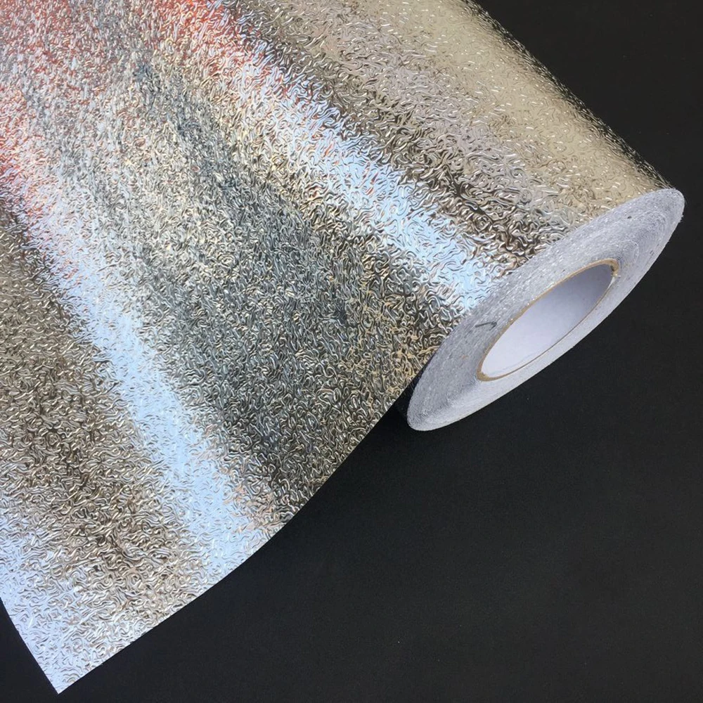 

Portable Kitchen Oil Proof Waterproof Sticker Aluminum Foil Kitchen Stove Cabinet Stickers Self Adhesive Wallpapers For 2019