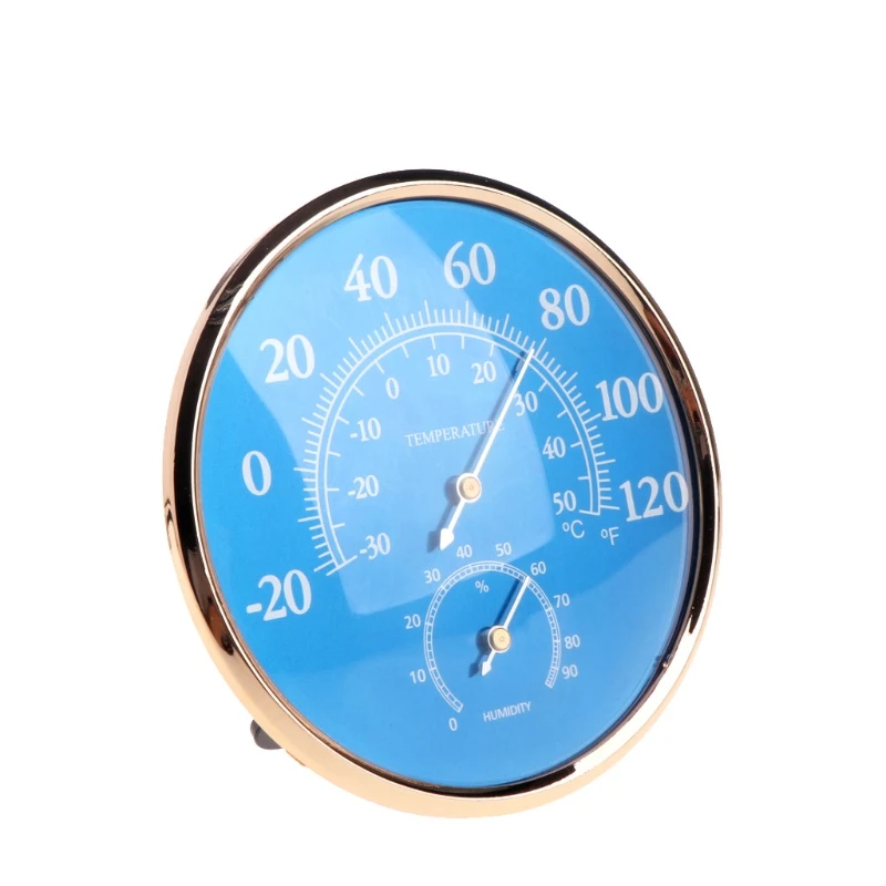 New Large Round Thermometer Hygrometer Temperature Humidity Monitor Meter Gauge