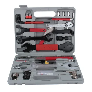 

44pc/set Bike Repair Tools Cycling Maintenance Hand Wrench Chain Rivet Extractor Freewheel Turner Screwdriver