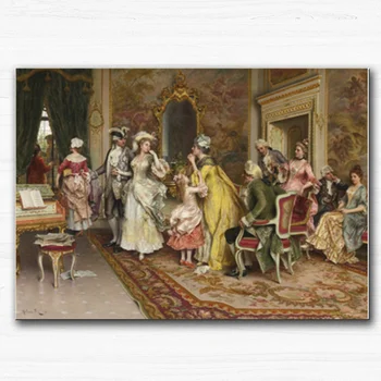 

Home Decor Oil Painting Canvas Printings Wall Art Picture Print on Canvas Classical Figure Entertainment Unframed