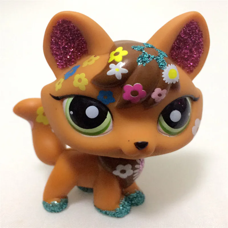 

New Rare Lps Pet Shop Toy Shorthair Cat Shining Fox Bright Eyes Spaniel Flower Great Dane Lps Action figure Gift Best Set