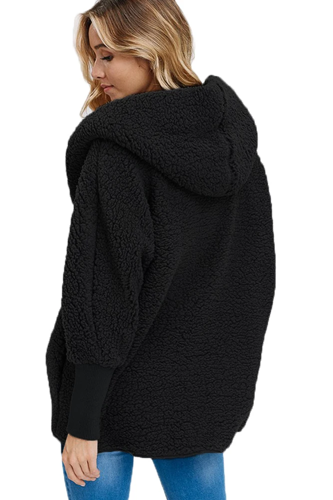 Black-Woolen-Fur-Horn-Button-Oversize-Jacket-LC85230-2-2