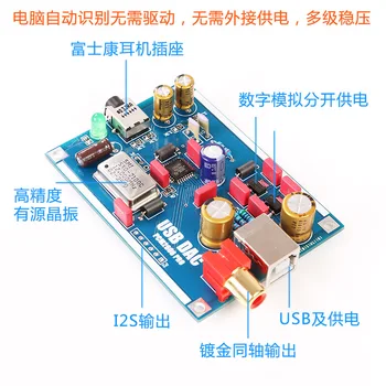 

PCM2706 DAC USB sound card DAC to I2S support OTG decoder DIY amp