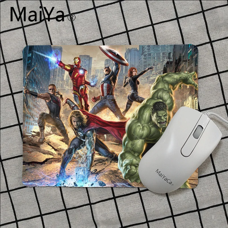 Maiya высокое качество Marvel ТОР, Мстители коврик для мыши геймерская игра коврики гладкой блокнот настольных компьютеров Коврики коврик для игровой мыши - Цвет: No Lock Edge25x29cm