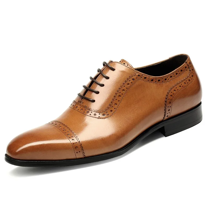 Casamento Preto Homens Para Top Couro vermelho Inverno De Vestido Respirável Outono Oxfords Masculinos Negócios Sapatos Costura Apontou Low amarelo 6qHwFnx4
