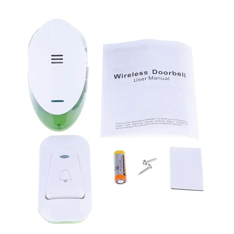 

Smart Remote Control Wireless Doorbell Electric Alarm Doorbell With Wireless Remote Control Home Security Door Bell(EU Plug)