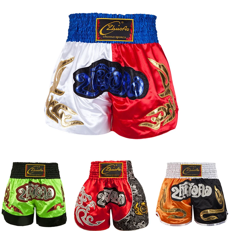 Мужские спортивные боксерские штаны с принтом MMA шорты для кикбоксинга Короткие