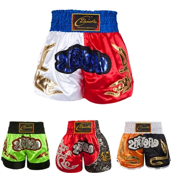 

Men's Sports Boxing Pants Printing MMA Shorts kickboxing Fight Grappling Short Tiger Muay Thai boxing shorts sanda boxeo bjj