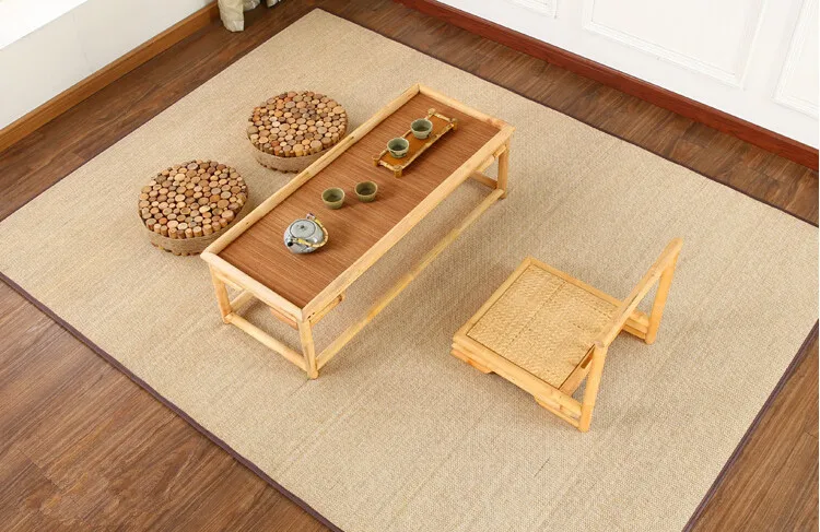 180x180 Cm Bambus Teppich Teppiche Platz Boden Teppich Soft