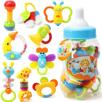 

Baby Toy 0-1 Years Old Children's Hand Music Rattle Guar Spray Bottle Set of 9