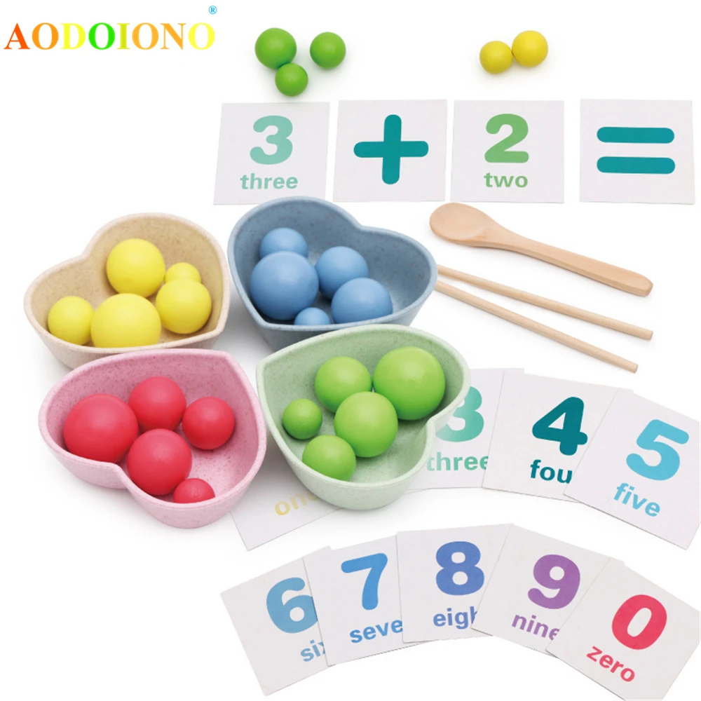 

Children Math Toys Kids Early Educational Toys Clip Beads Multi-functional Learning Teaching Toy for Children Baby Montessori