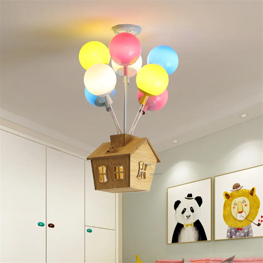 

Modern LED Lighting Children Bedroom Balloon Decor Pendant Lamp Kindergarten Colorful Creative Pendant Lights Living Room Lamp
