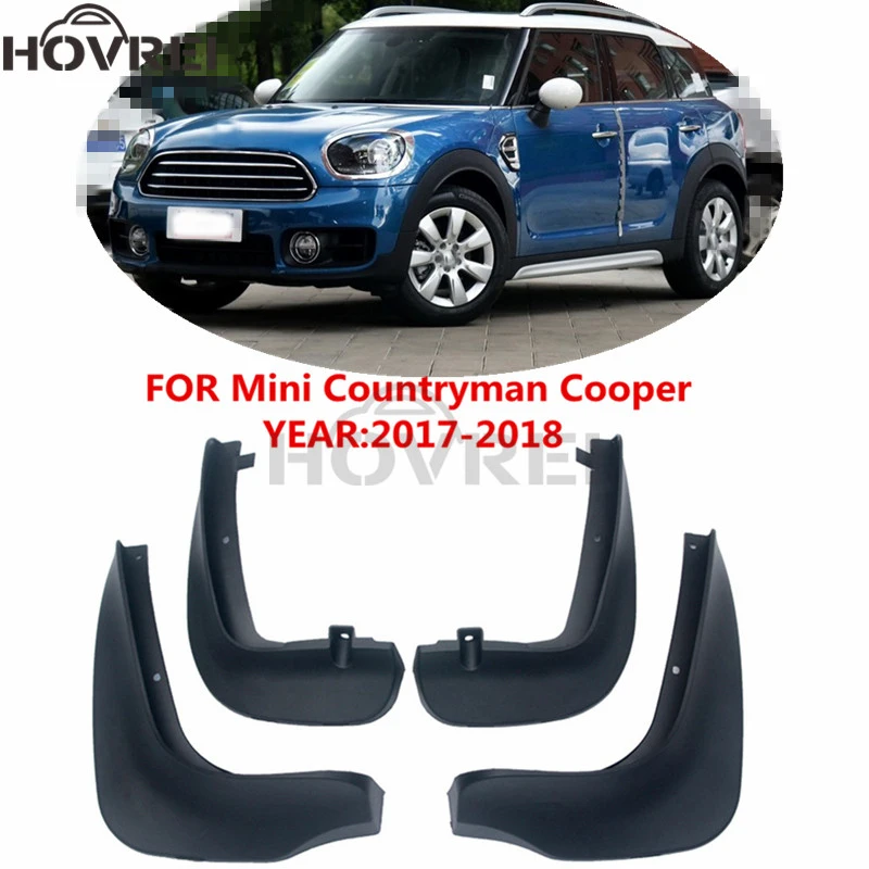 

4pcs/set car Front Rear Mud Flaps Splash Guards mudguards For BMW F60 Mini Countryman Cooper ALL4 S 2017 2018 Car styling