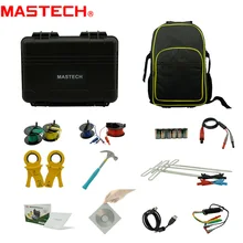 MasTech MS2308 2 3 4 Pole Double Clamps Earth Ground Resistance Tester Meter Soil Resistivity RK