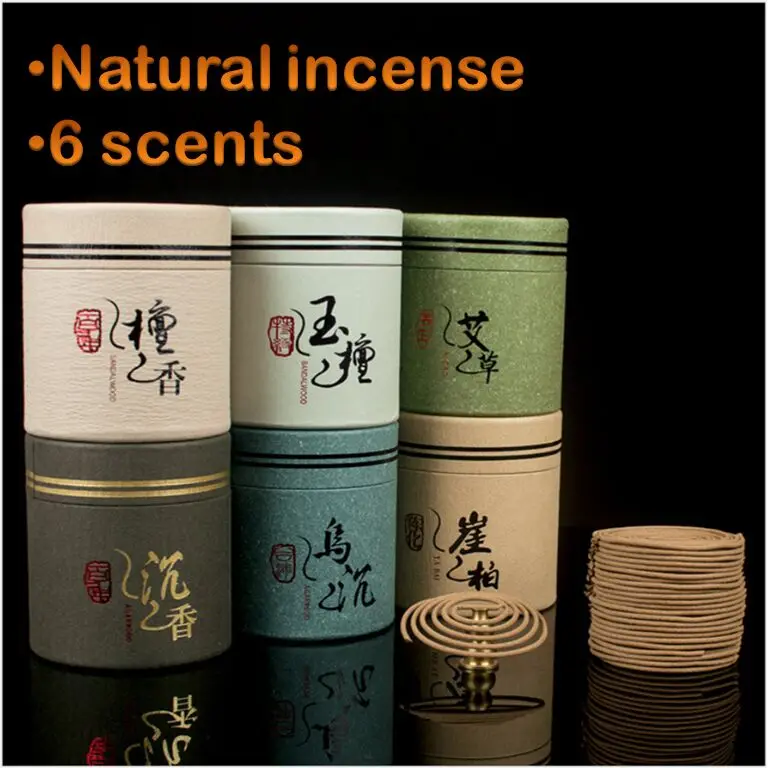 48 coils/box natural incense coil incense buddha incense Jade