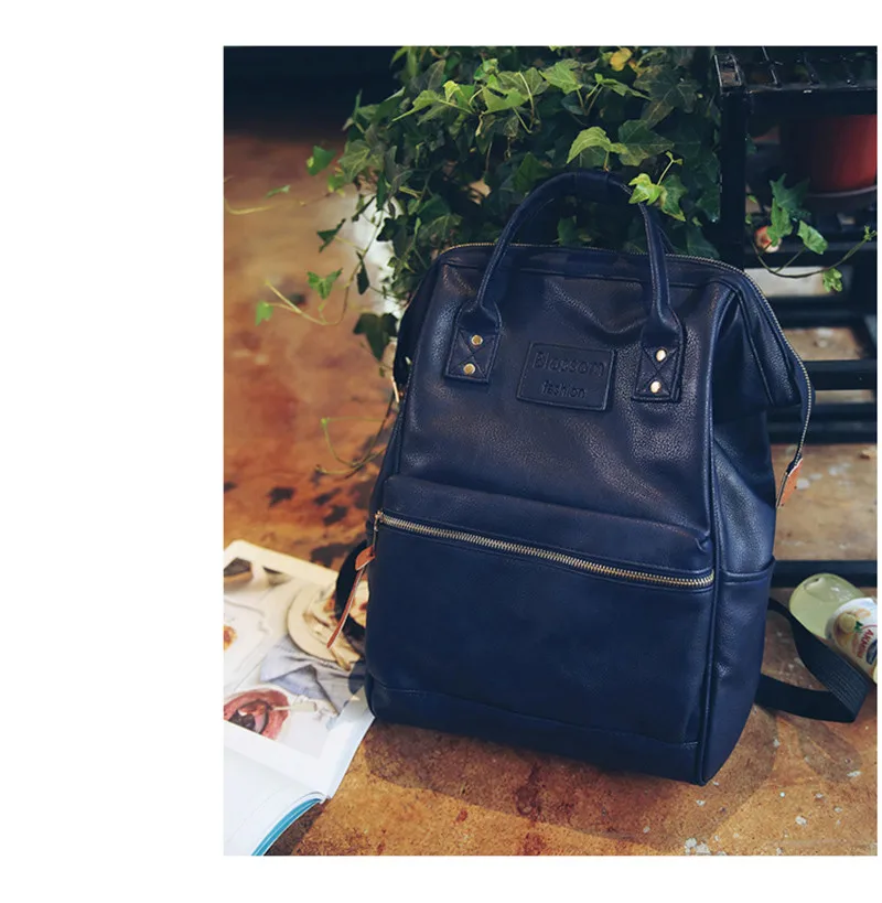 Женский рюкзак; модные школьные сумки для девочек и мальчиков-подростков - Цвет: deep blue