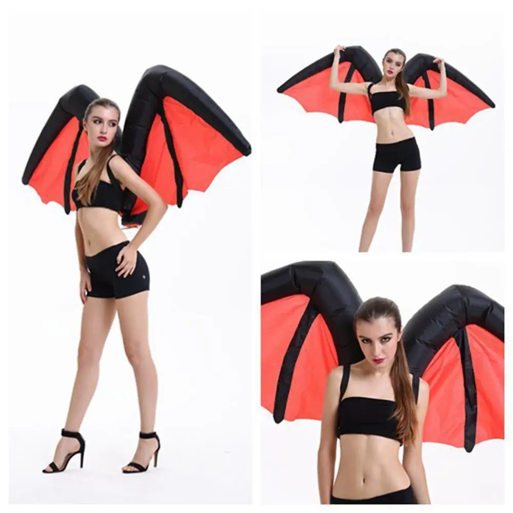 

Inflatable Costume Demon Devil Wings Adult Halloween Party Deco Props Cosplay Inflatable Bat Costume Fancy Dress