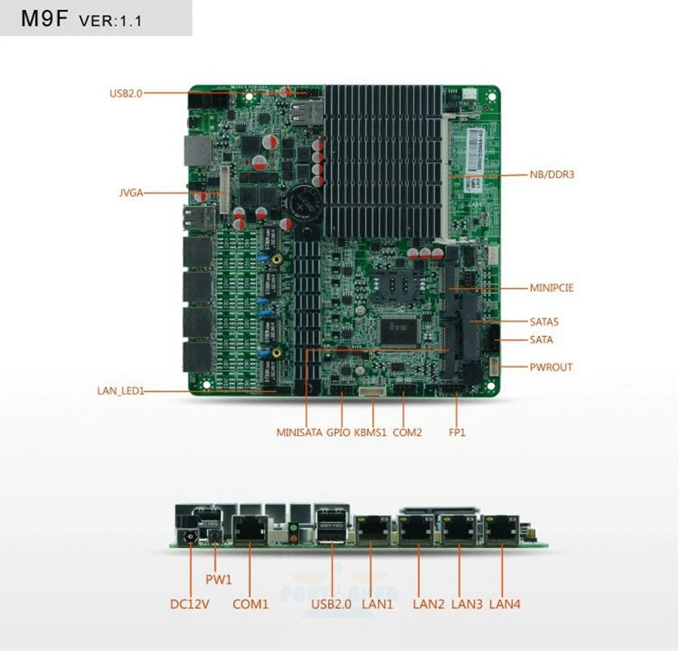 PfSense сетевой сервер J1900 4 LAN безвентиляторный мини промышленный сетевой сервер брандмауэр маршрутизатор сервер безопасности