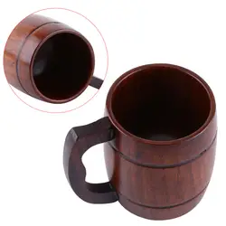 Деревянная пивная кружка с ручкой Европейская и американская деревянная пивная молочная кофейная чашка деревянная ручка чашка