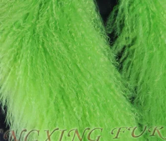 Cx-g-b-160f реального монгольский ягненок Мех животных зимний жилет - Цвет: green
