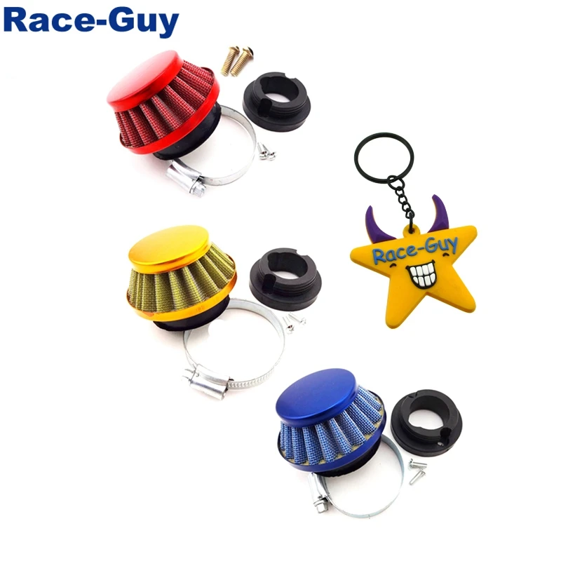 

Aluminum 44mm Air Filter + Air Filter Stack Adapter For 2 Stroke 47cc 49cc Engine Mini Moto Kids ATV Dirt Pocket Bike Go Kart
