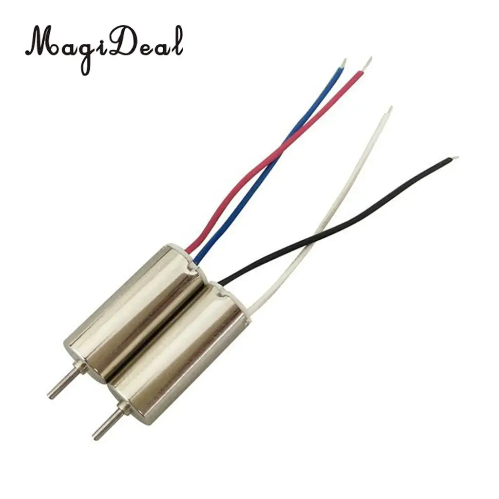 MagiDeal 2Pcs/Lot Metal CW CCW Motor Electrical Machine for SYMA X20 X20W RC Drone Quadcopter Spare Parts Accs