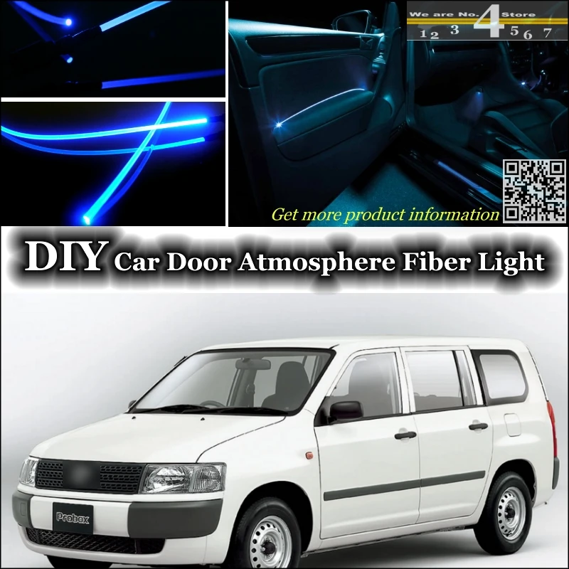 

interior Ambient Light Tuning Atmosphere Fiber Optic Band Lights For TOYOTA Probox Inside Door Panel illumination Not EL Light