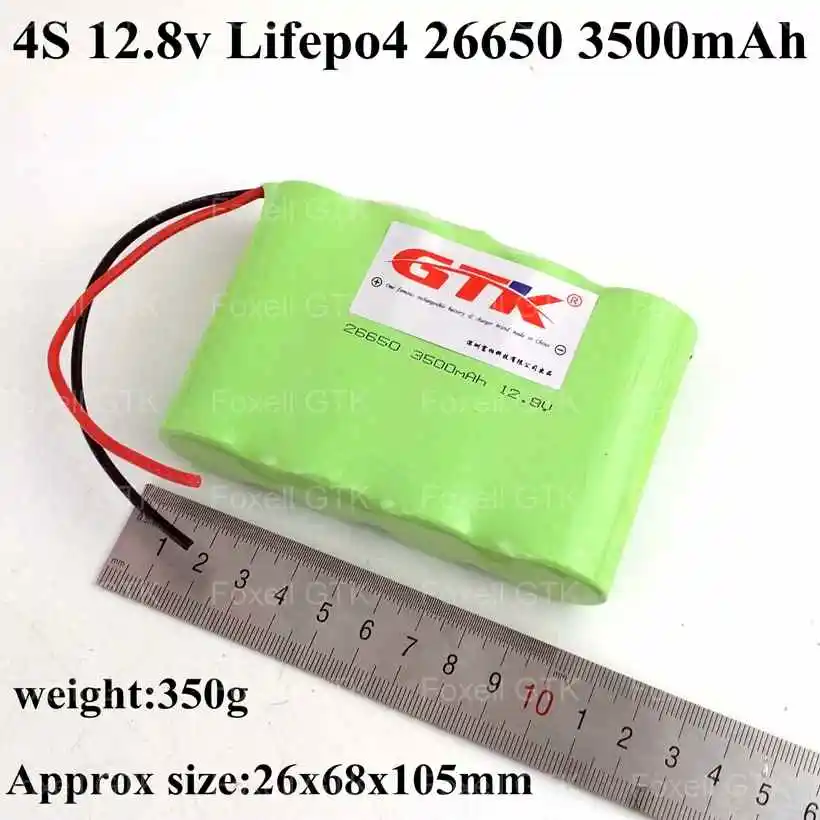 Реальная емкость Lifepo4 4S 12,8 В батарея 26650 3500 мАч батарея 26650 3300 мАч 12 В с защищенной печатной платой 18650 3500 мАч электроинструменты